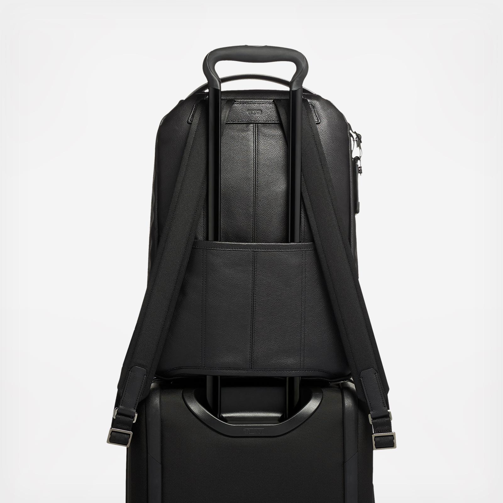 tumi harrison leather backpack