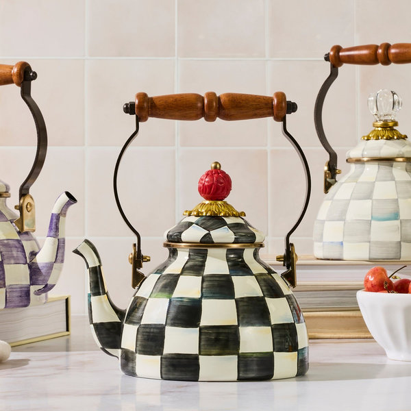 MacKenzie-Childs, Courtly Check Tea Kettle