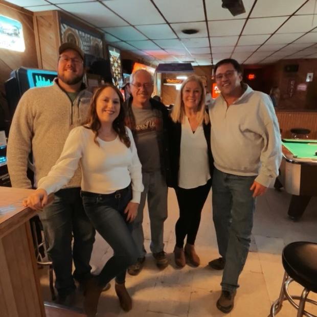 Cole and I with our parents! Engagement Party!!