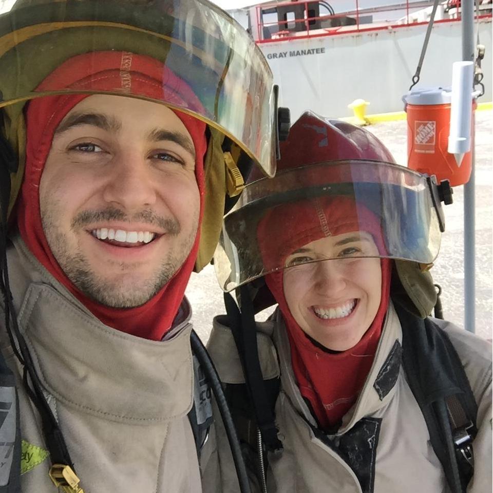 The time we put out a burning helicopter during our fire safety training!