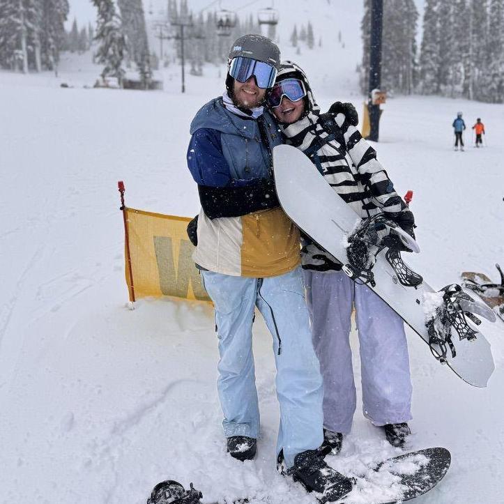 Lake Tahoe! A broken collarbone and another snowboarding season later.