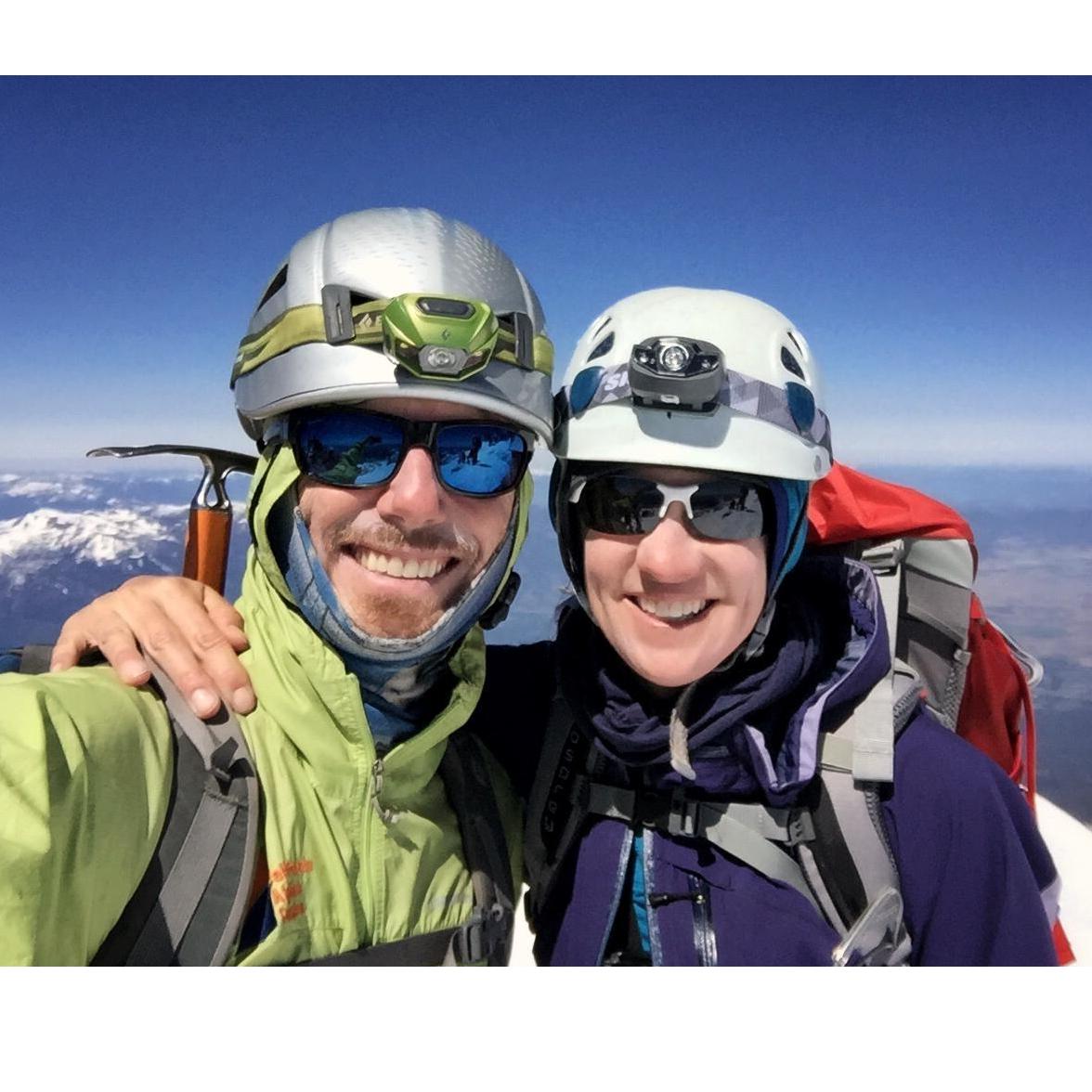 After summiting Mount Shasta!