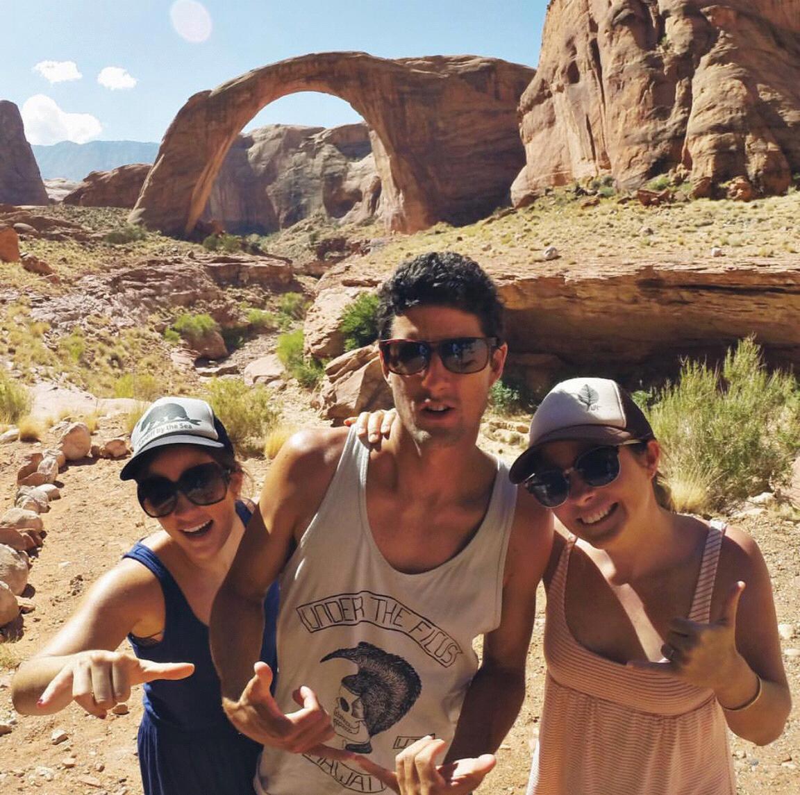 Bolton siblings at rainbow bridge lake Powell
