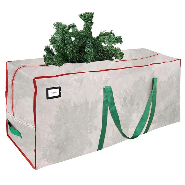 Cosy Family 7.5 ft Christmas Tree Storage Bag - Durable Heavy Duty Extra Large Artificial Xmas Holiday Tree Bag with Reinforced Handles and Dual Zippers Wide Opening - Clear