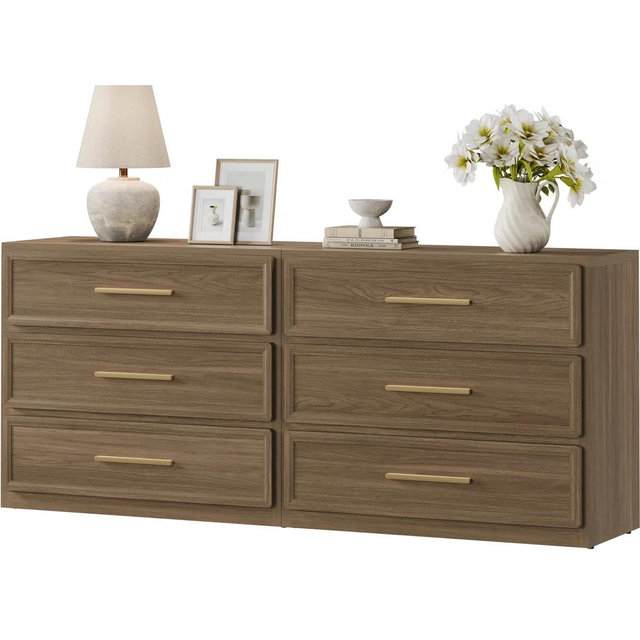 Cesiro Accent 3 - Drawer Nightstand - Brown, Set of 2