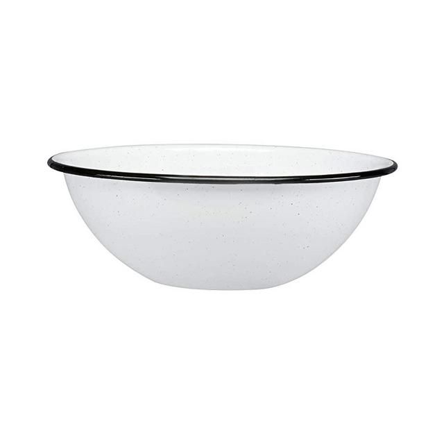 Cinsa 6-Pieces 7in 1QT Enamel Bowl. Ideal for Indoors & Outdoors activities for cereal, snacks. Suitable for All Stovetops, Oven, or direct fire. Durable, Dishwasher safe.