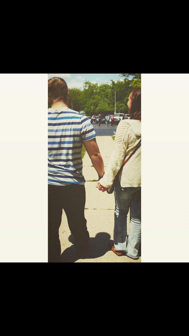 Walking out of high school together and beginning the rest of our lives together.