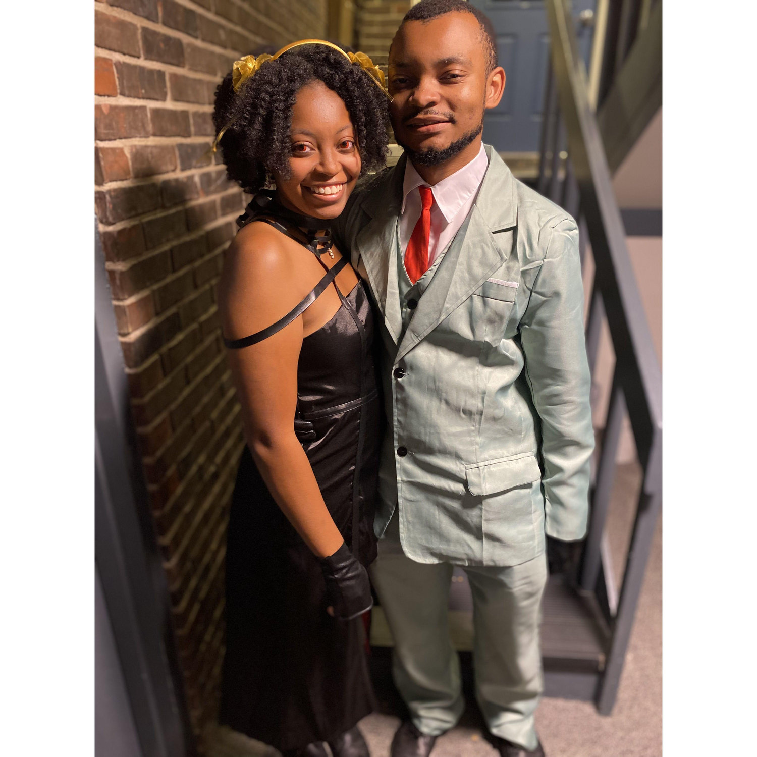 Couple of the photo at a Halloween Party together, once again dressed as anime characters.