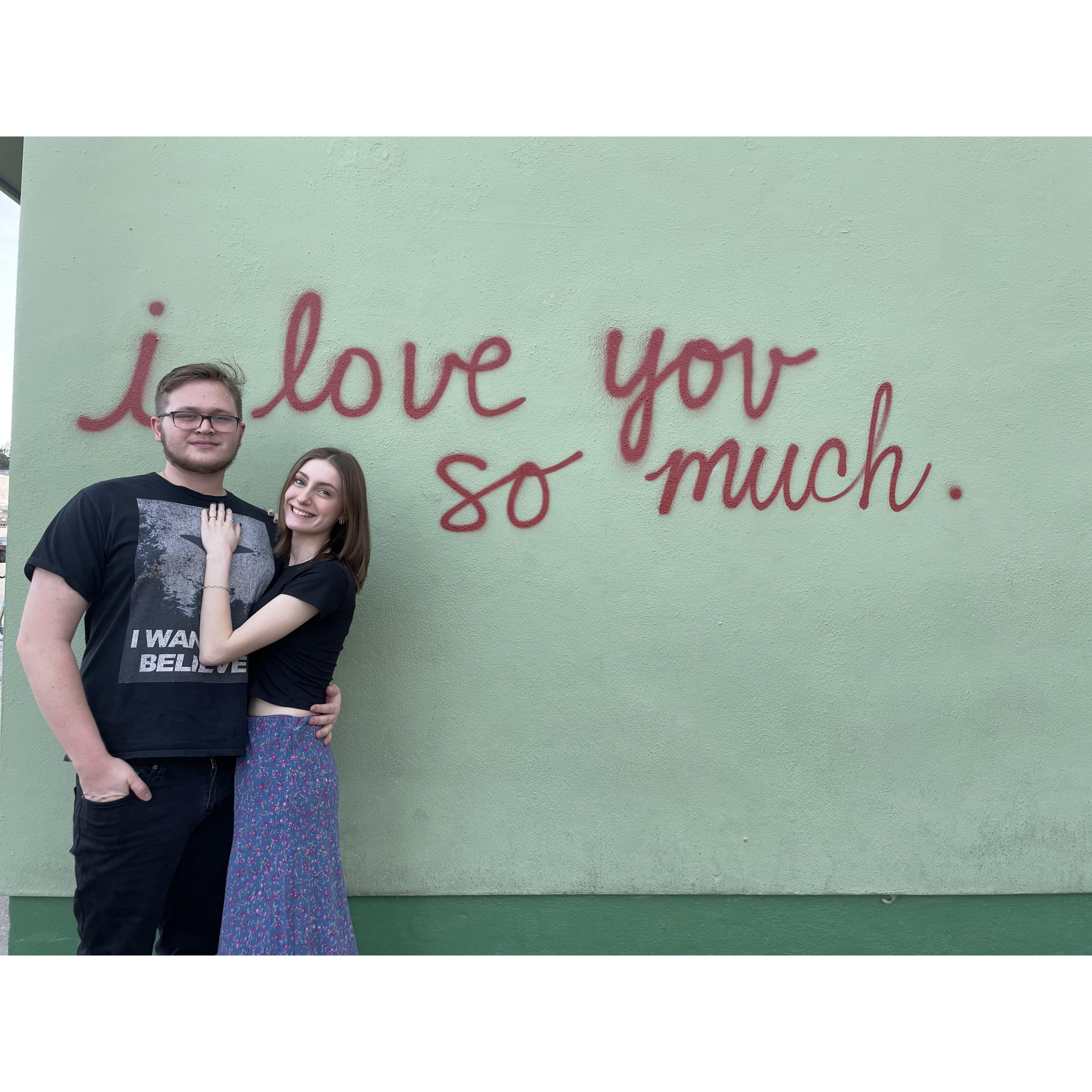First trip as a couple to Austin, TX. Age 18. January 2023.