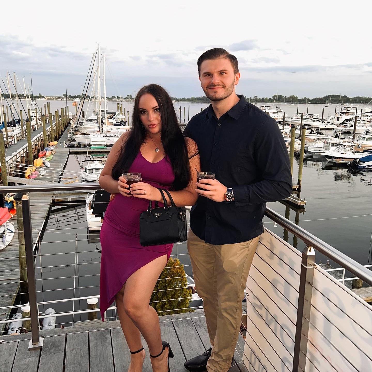 Izabella and Konnor at Christine’s surprise birthday party in Staten Island