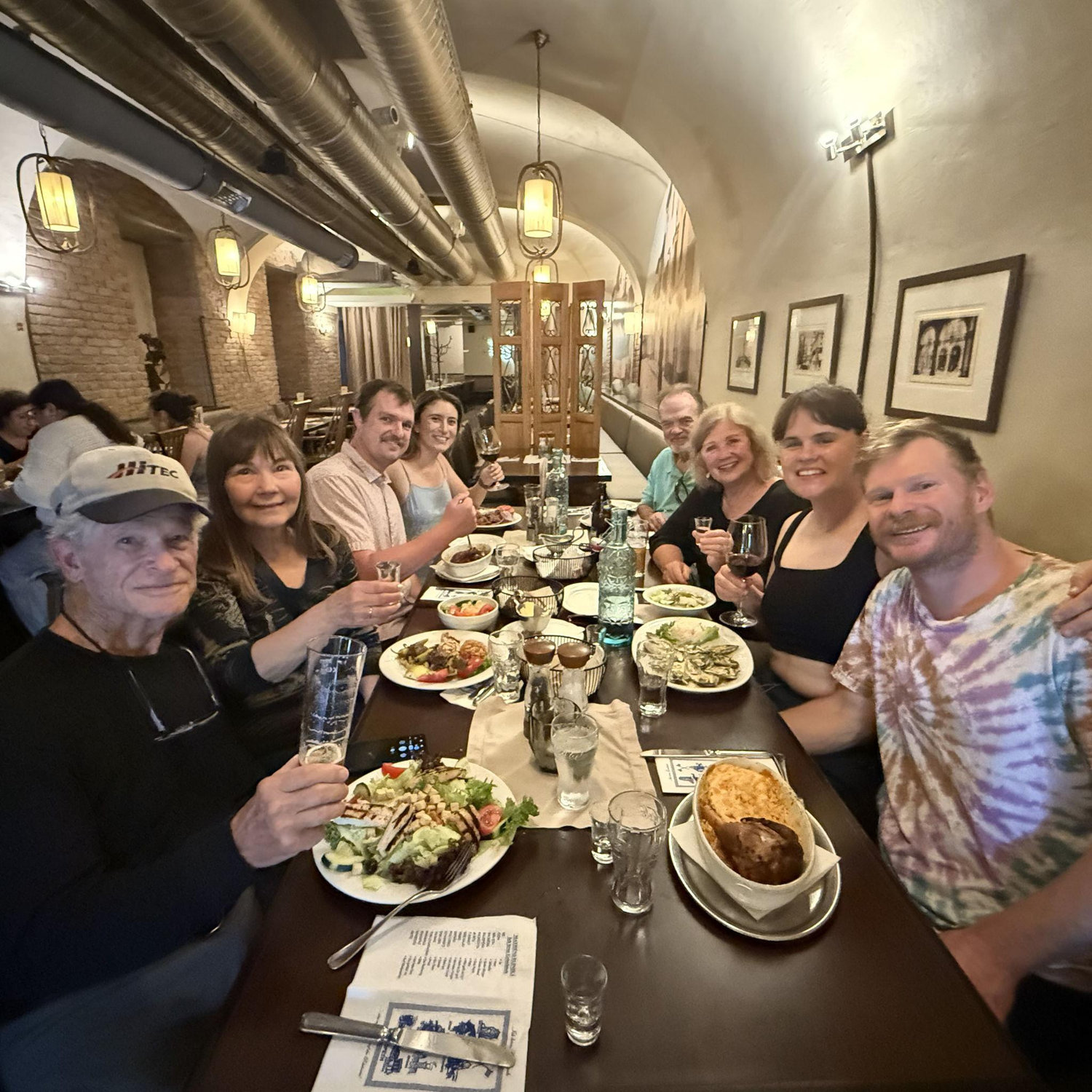 Our last night in Vienna at our favorite Greek restaurant