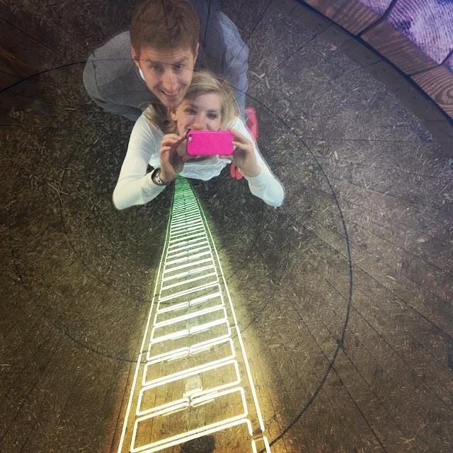 One of our first dates, finding the infinite water towers in Gramercy Park