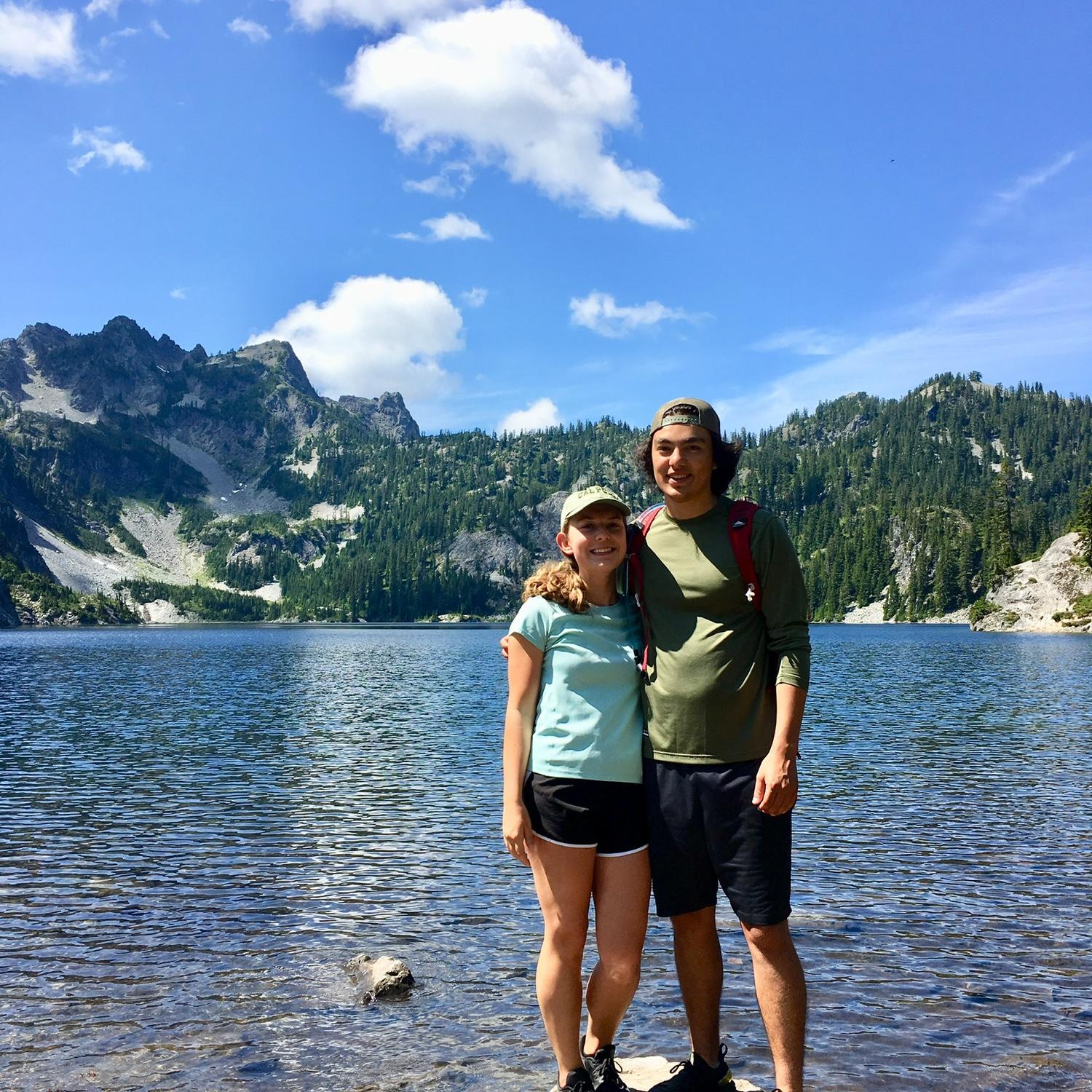 July 2019, Meghan’s turn to show Jeff one of her favorite spots in Washington, Snow Lake!