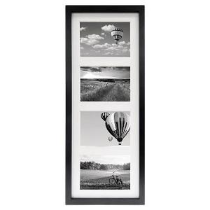 Thin Collage Frame Holds 4 Photos Black 5"x7" - Made By Design™