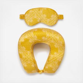 Silk Eyemask & Neck Pillow Set