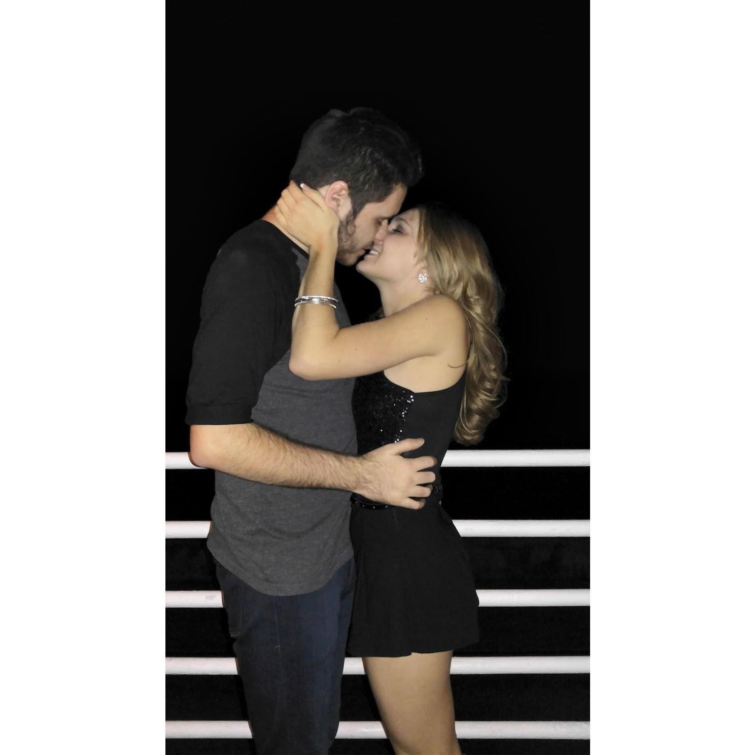 1st New Year's Eve Kiss 2015-->2016