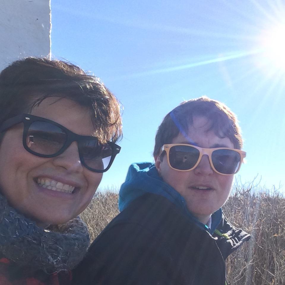 Our first trip together, in Provincetown, MA