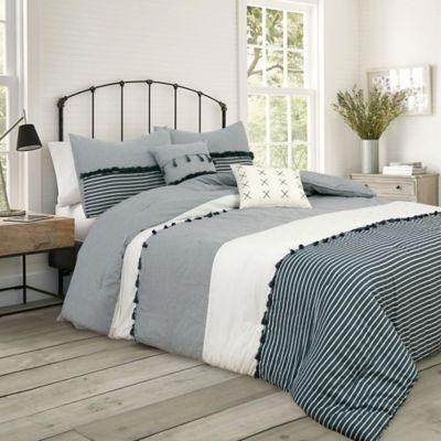 Providence 5-Piece King Comforter Set in Charcoal Grey