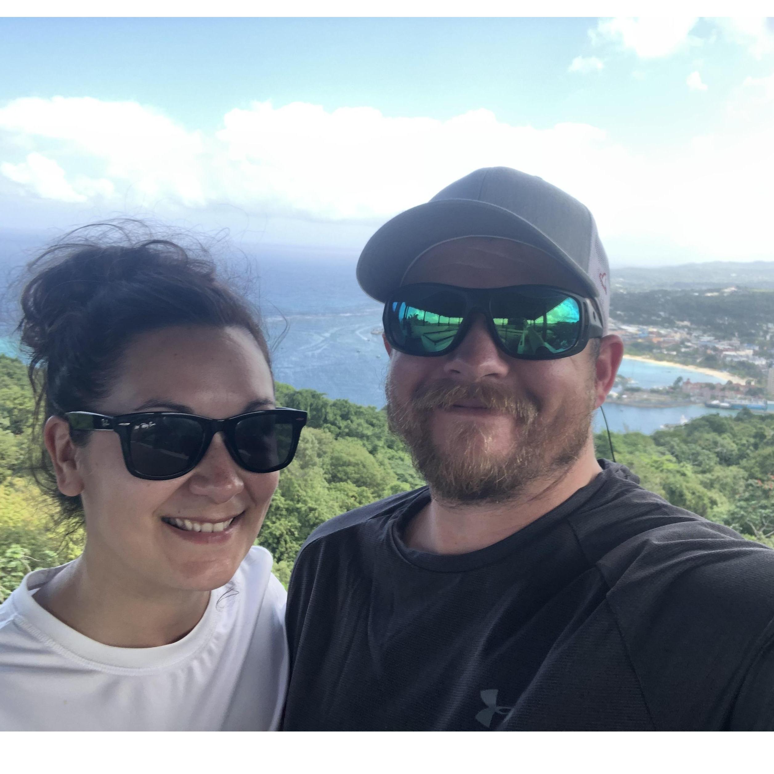 At Mystic Mountain in Ocho Rios.
