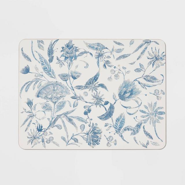 Cork Floral Placemat Blue - Threshold™