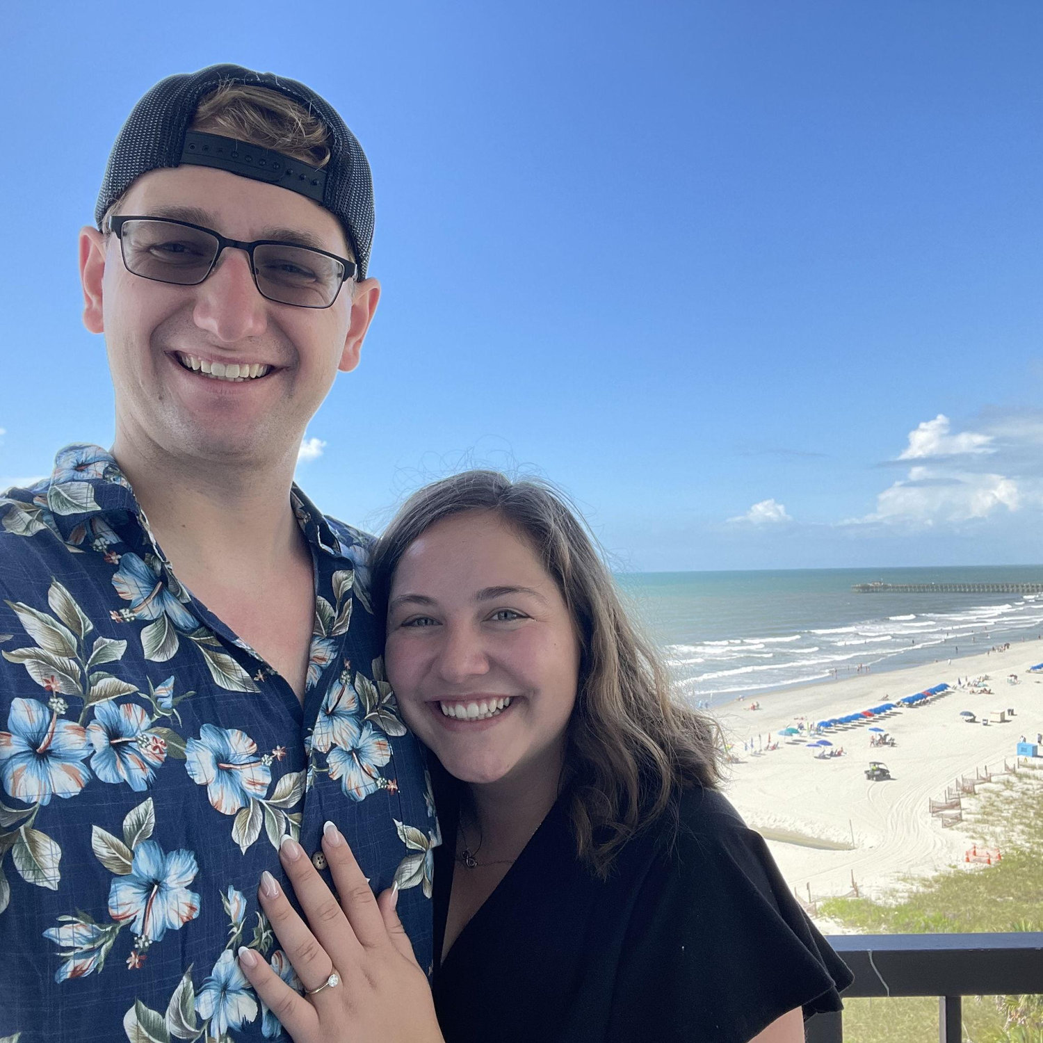 Myrtle Beach, SC. Taken right after we got engaged! June 2025.
