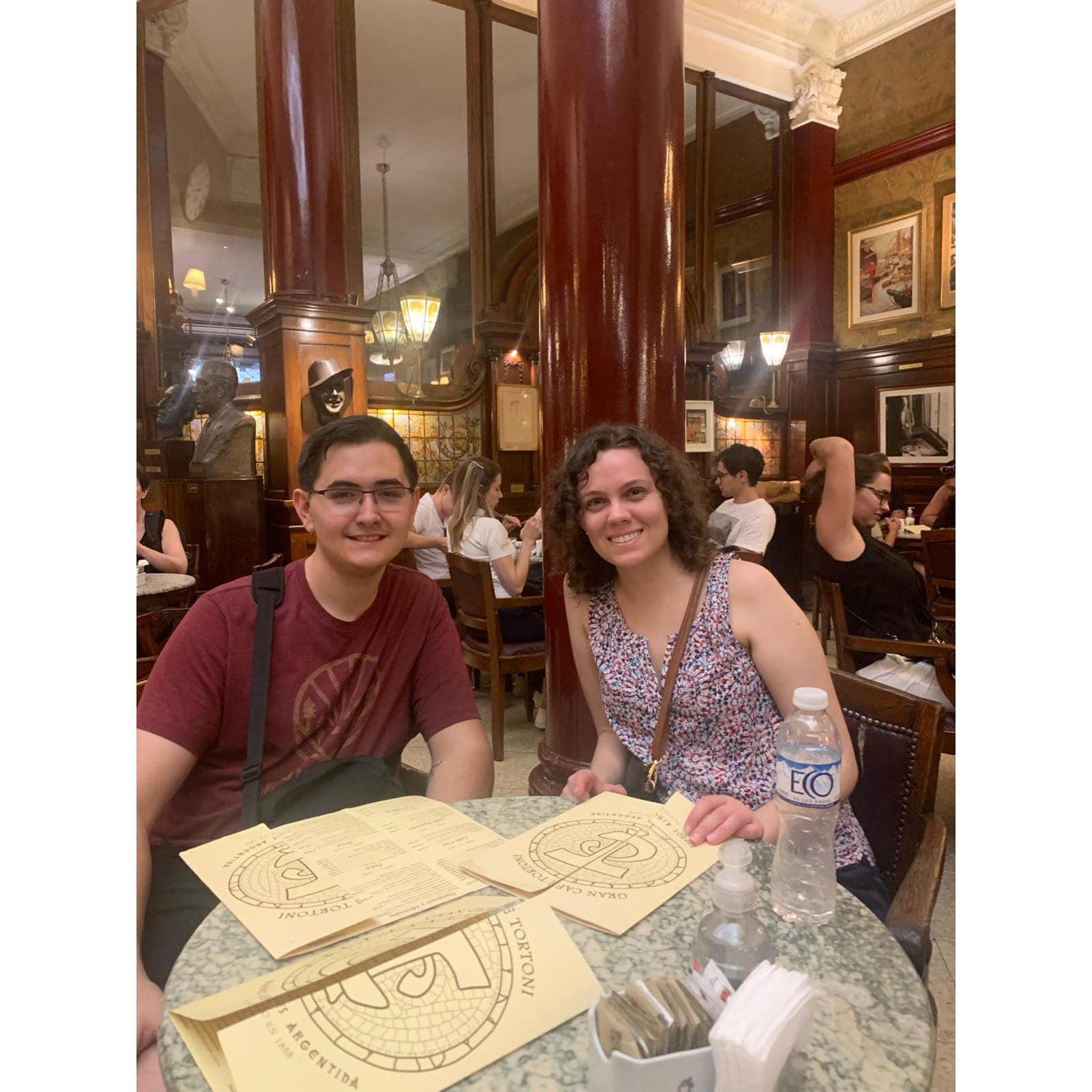 in the historic Café Tortoni in Buenos Aires, Argentina, February 2024