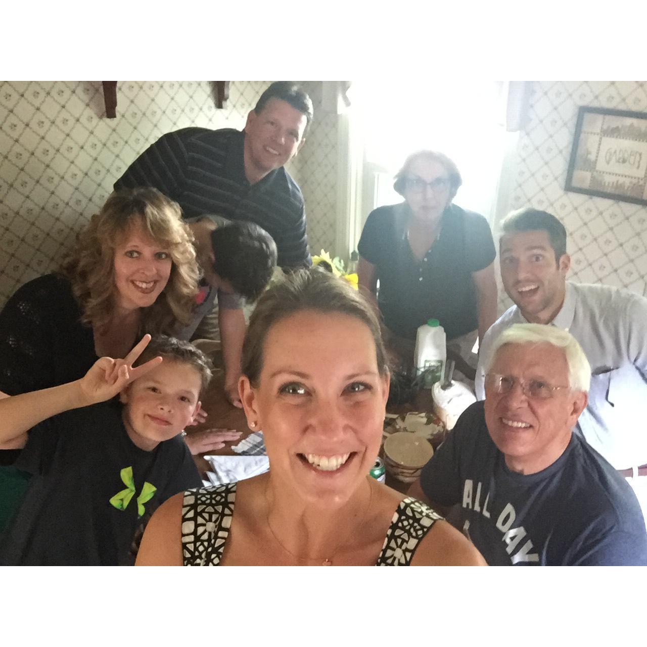 Patackis family celebrating Ray's Birthday (Suzanne's Dad)