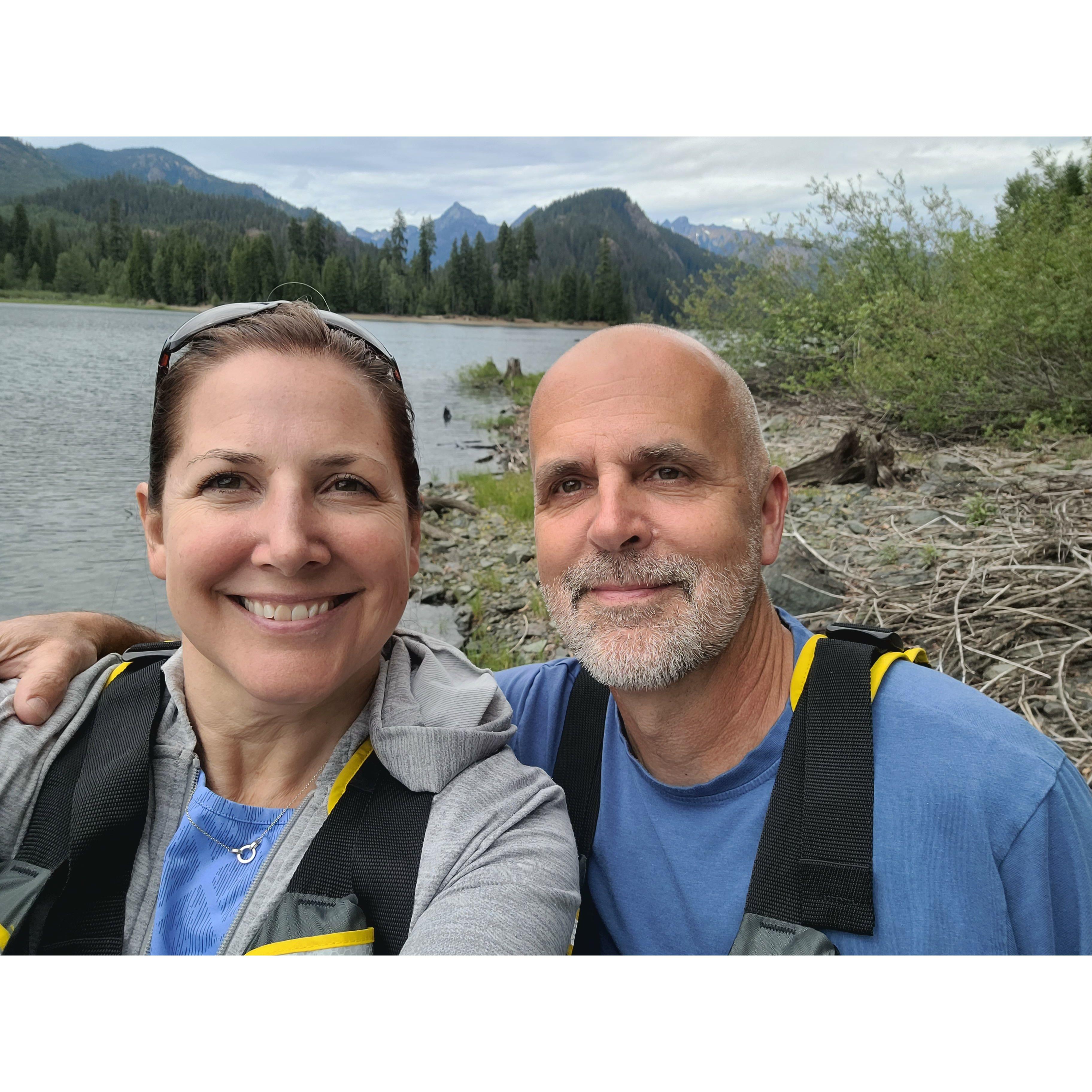 Kayaking in Lake Wenatchee