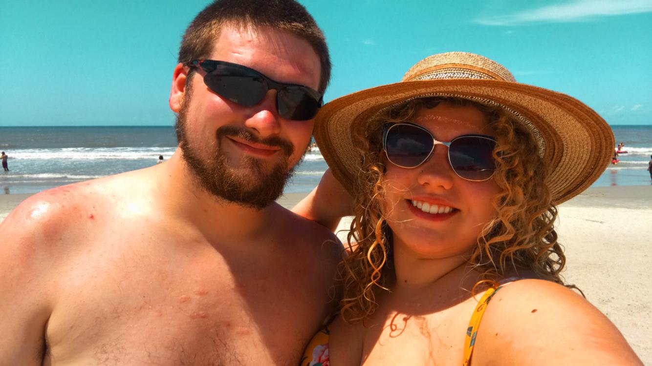 This day we got ✨crisp✨ and Travis got the worst tan line of his life.