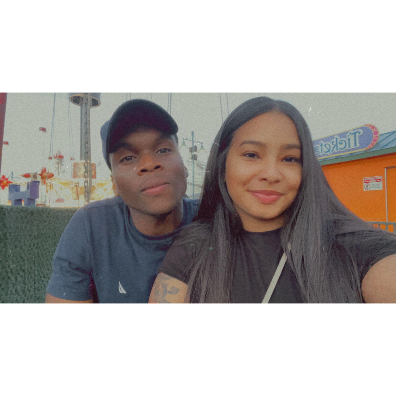 Our first date to coney island! Nandi passed out on a roller coaster and Kaydee got sick from too much funnel cake :(