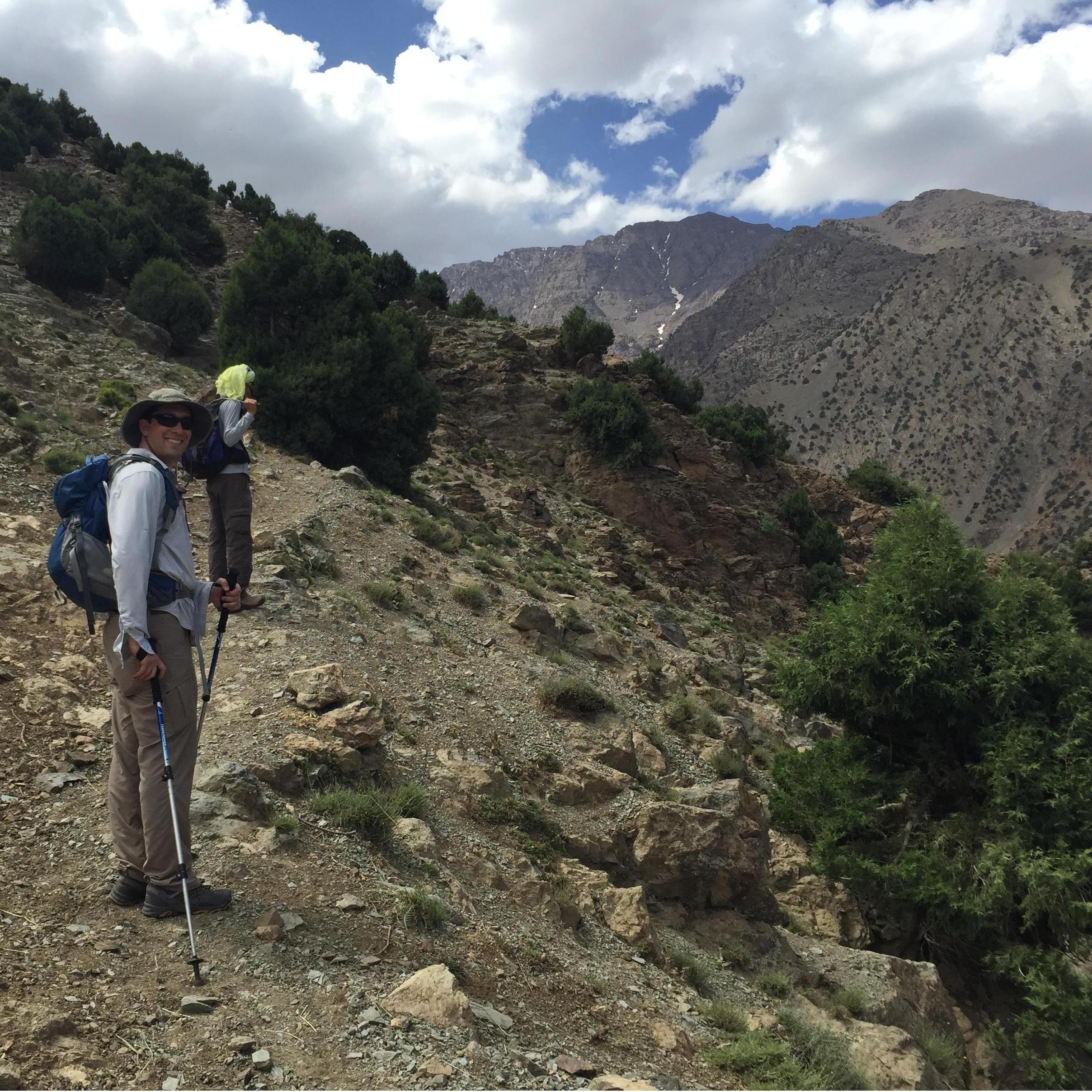 Thad and our guide in Morocco.