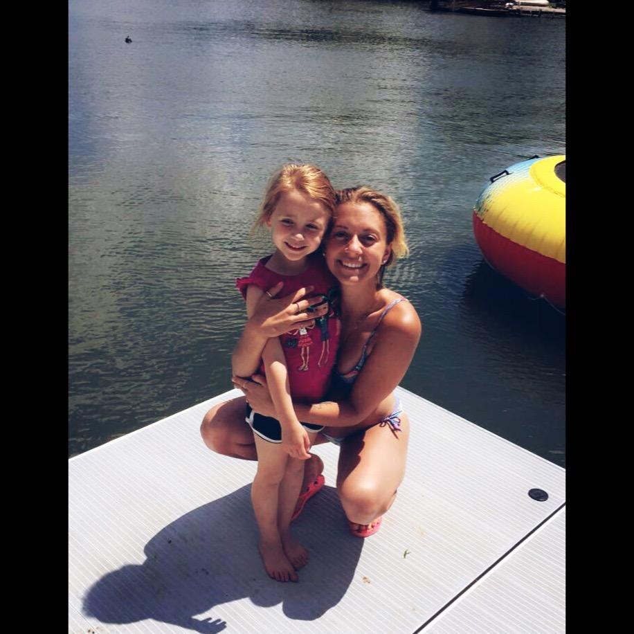 Sydney with one of our beautiful flower girls, Gia!