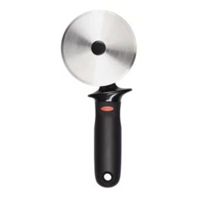 OXO Softworks Pizza Wheel: Stainless Steel Pizza Slicer & Roller, Dishwasher-Safe, Black Handle