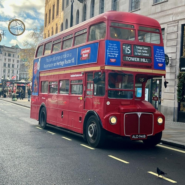 Pay our fare to ride a double decker bus!