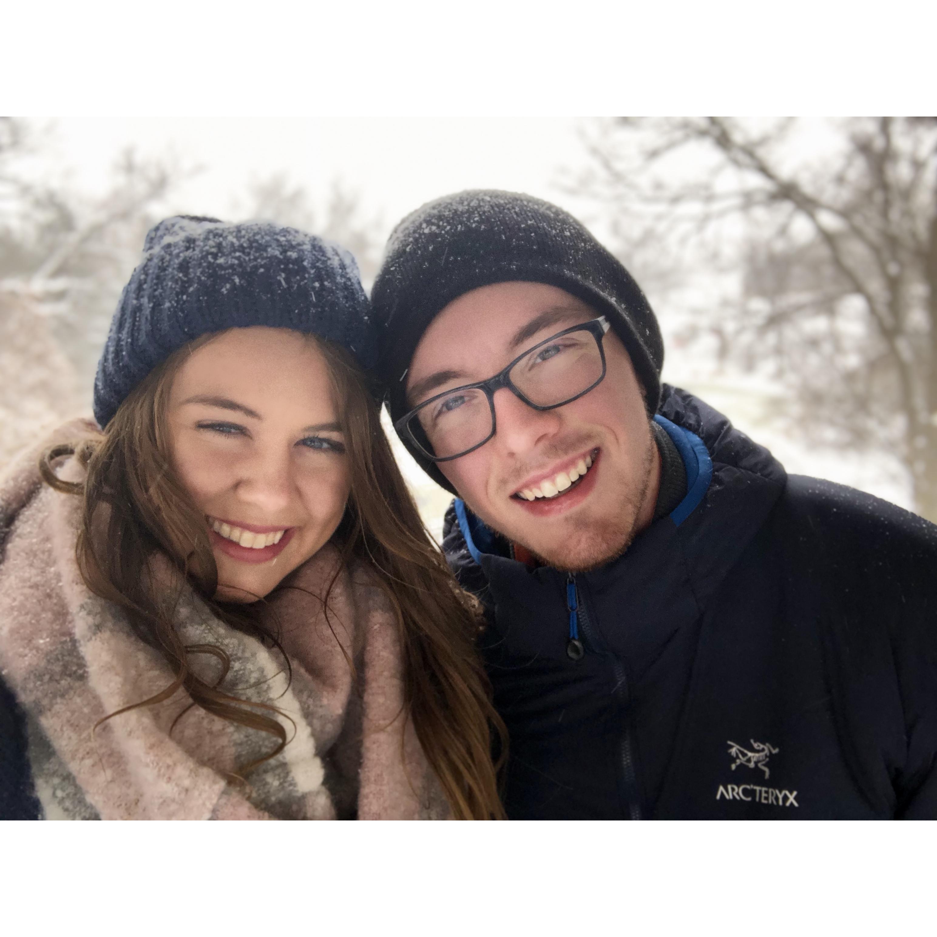 01 . 19 . 19 
This day was freezing. Nonetheless, we hiked in knee deep snow so I could take cute pictures.