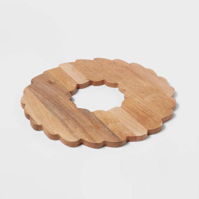 16" Wood Wreath Serving Board - Threshold™