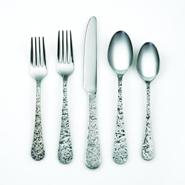 Cambridge Silversmiths 20 Piece Flatware Silverware Set, Pewter