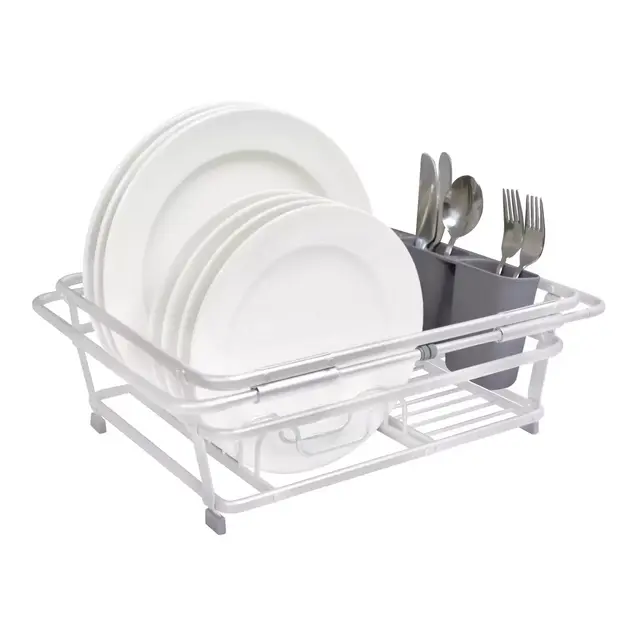 Squared Away™ Expandable Aluminum Over-the-Sink Dish Rack
