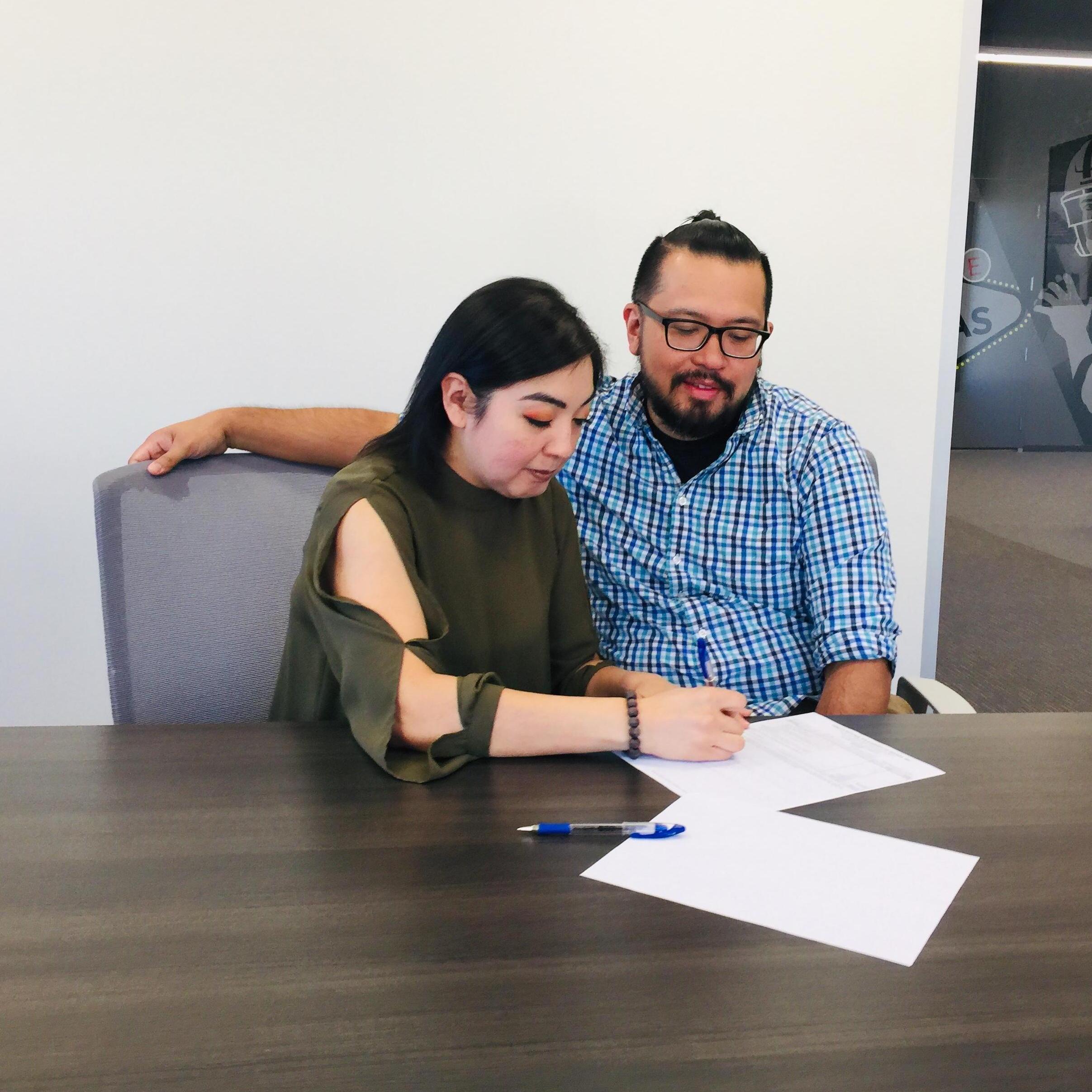 Day of signing our new home sweet home, August 2019.