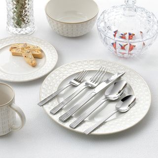 Lorren Home Trends Ezden 20-Piece Stainless Steel Flatware Set, Service for 4