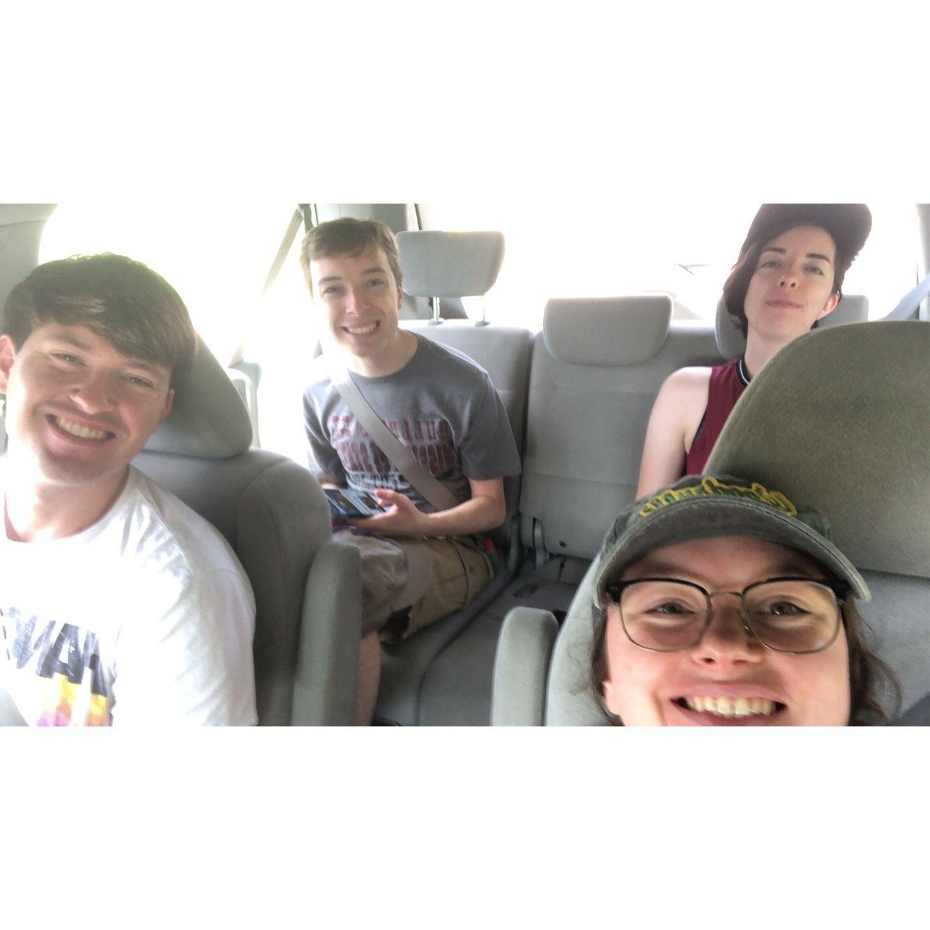 On our way to Maddie's for a day of DnD fun! (7/10/2021)