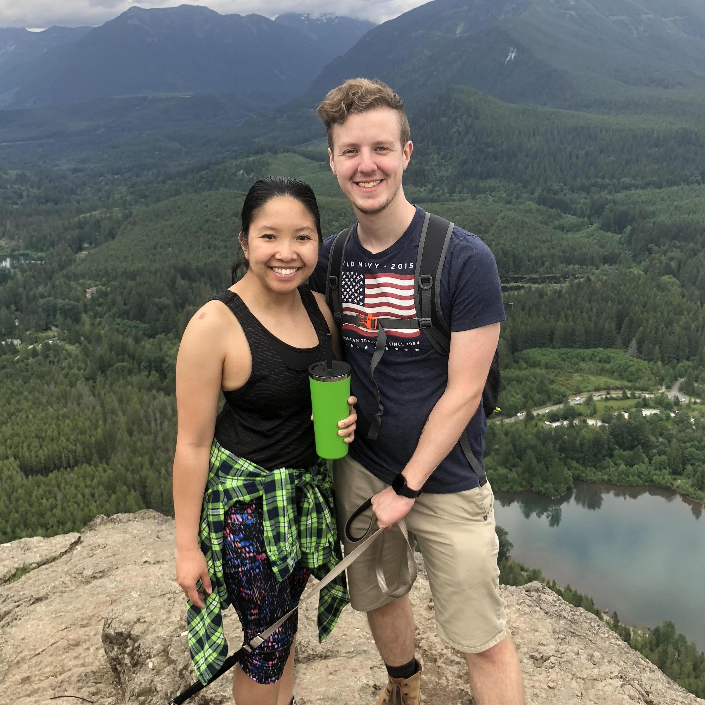 Hiking up Rattlesnake Ledge in North Bend, Washington
