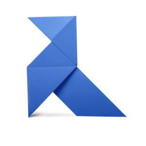 Pájaro de Origami