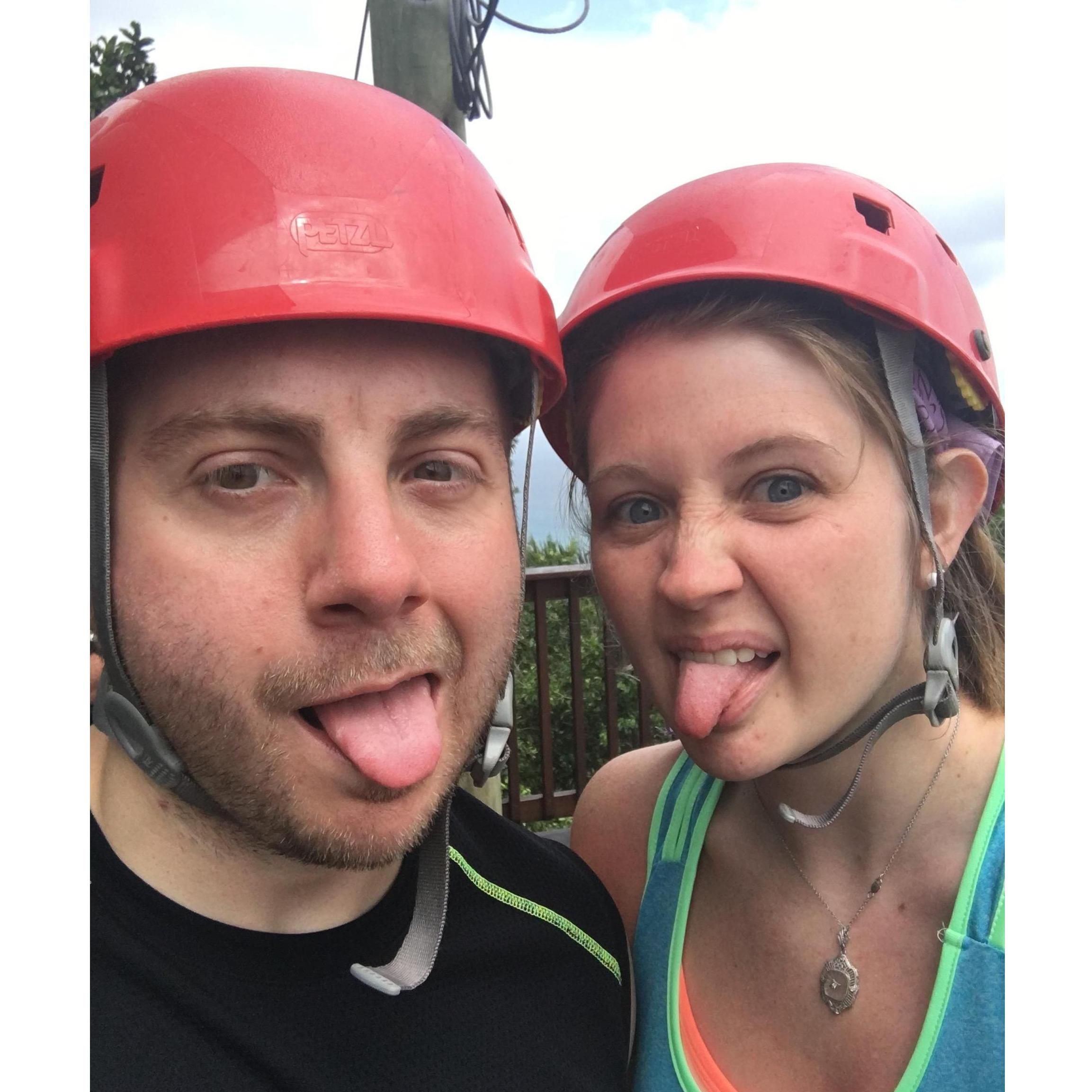 Zip-lining in St. Thomas (2016)