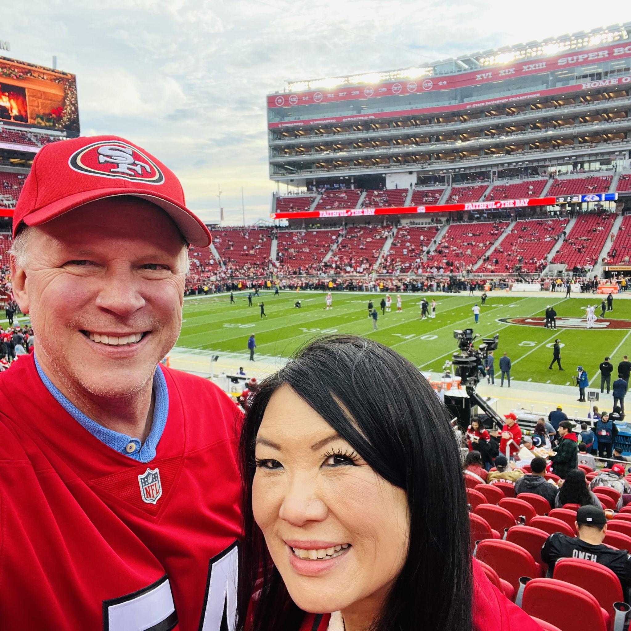 niners game on christmas day 2024 - 40-yard line!