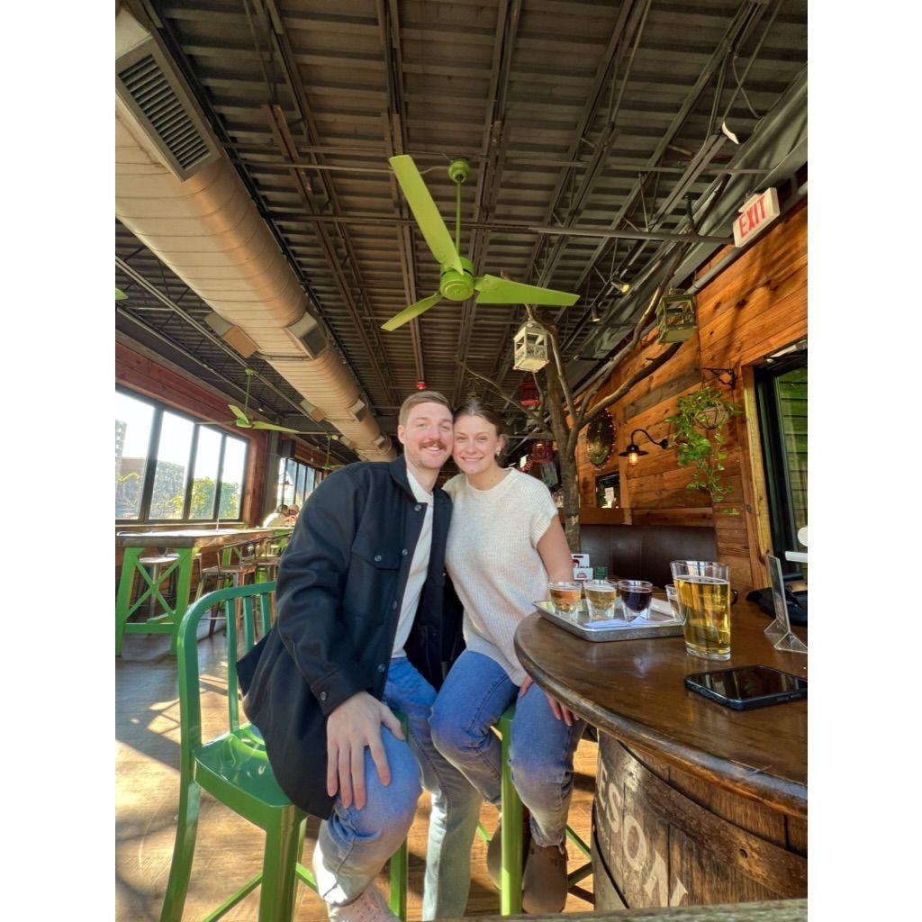 Our 1 year anniversary, visiting where we met!