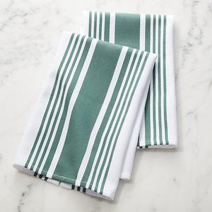 Cuisine Stripe Spruce Dish Towels