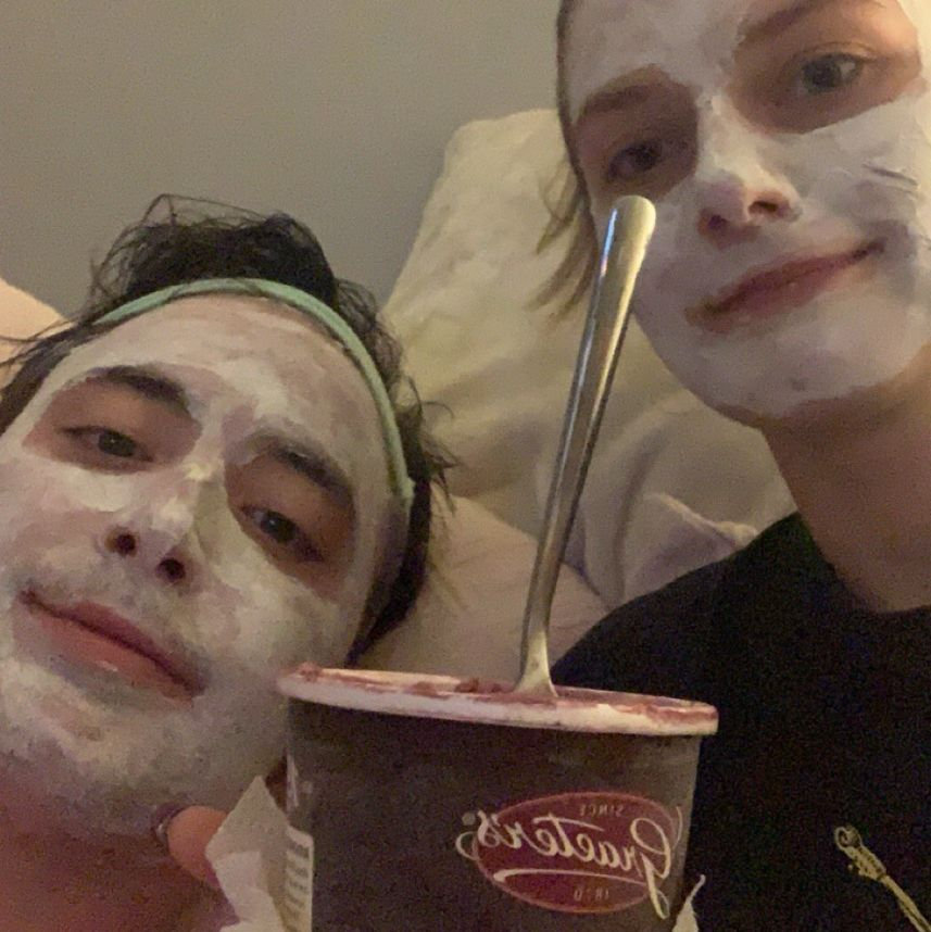 Teaching Matthew what ice cream should taste like