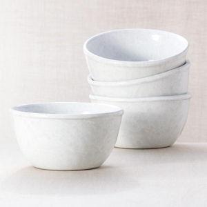 Medium Basic Bowl - White on White