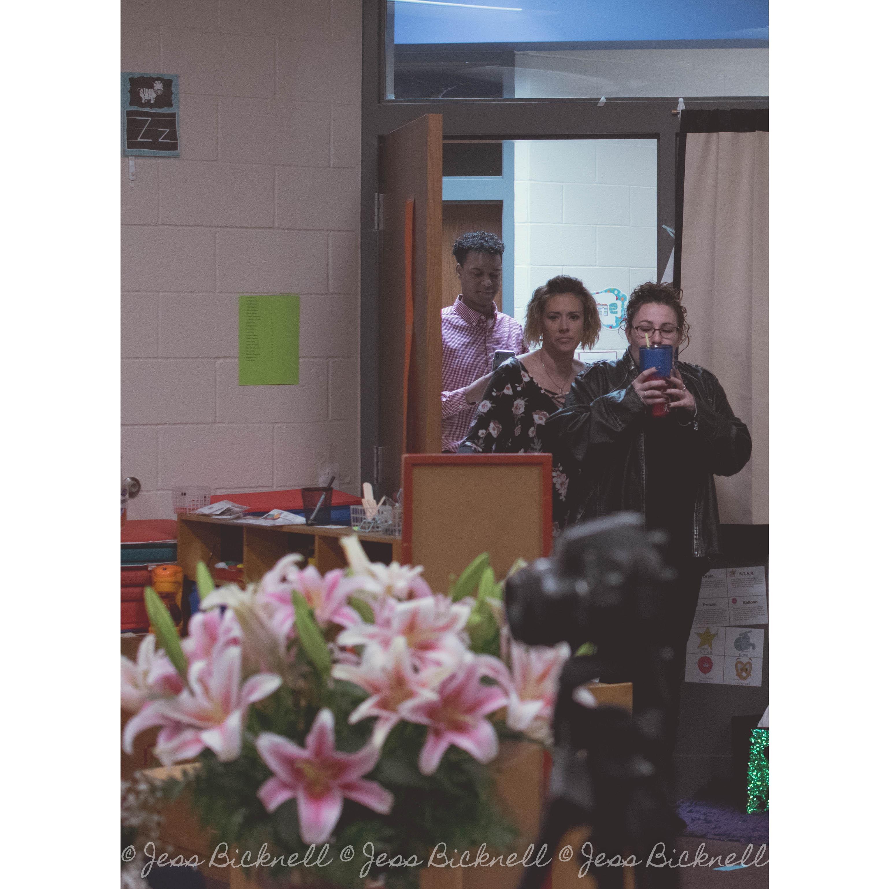 With as many people who came in behind her and more that were waiting in the room, you would think that the whole school knew about the proposal about to happen.